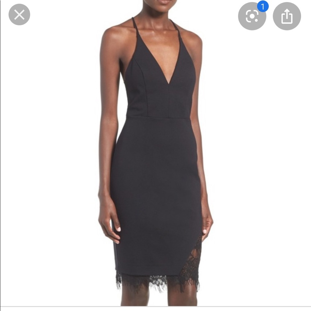 Brand New Astr the label black lace body con dress - Picture 2 of 7